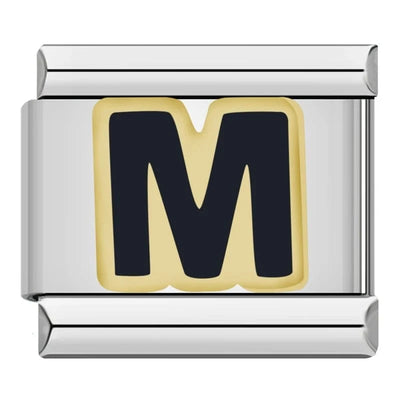 Letter M on Silver