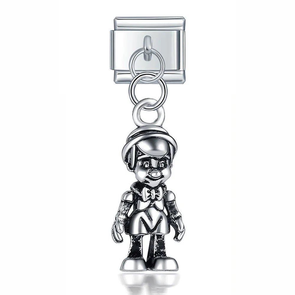 Maid hanging - Cacilia Sauer - Italian Charm Bracelet - custom jewelry - vintage jewelry - charms and pendants