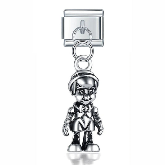 Maid hanging - Cacilia Sauer - Italian Charm Bracelet - custom jewelry - vintage jewelry - charms and pendants