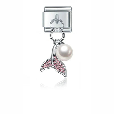 Mermaid Tail & Pearl in Pink