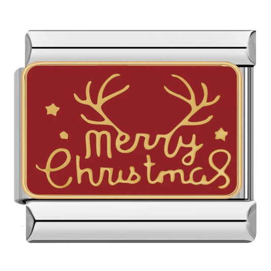 Merry Christmas - Cacilia Sauer - Italian Charm Bracelet - custom jewelry - vintage jewelry - charms and pendants