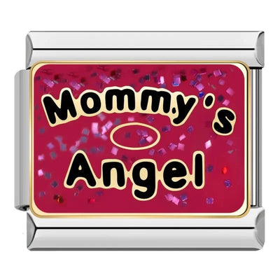 Red Glitter Mommy's Angel
