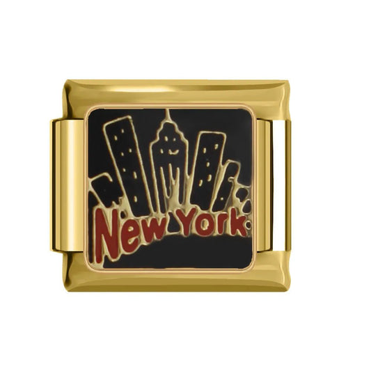 New York City Place - Cacilia Sauer - Italian Charm Bracelet - custom jewelry - vintage jewelry - charms and pendants