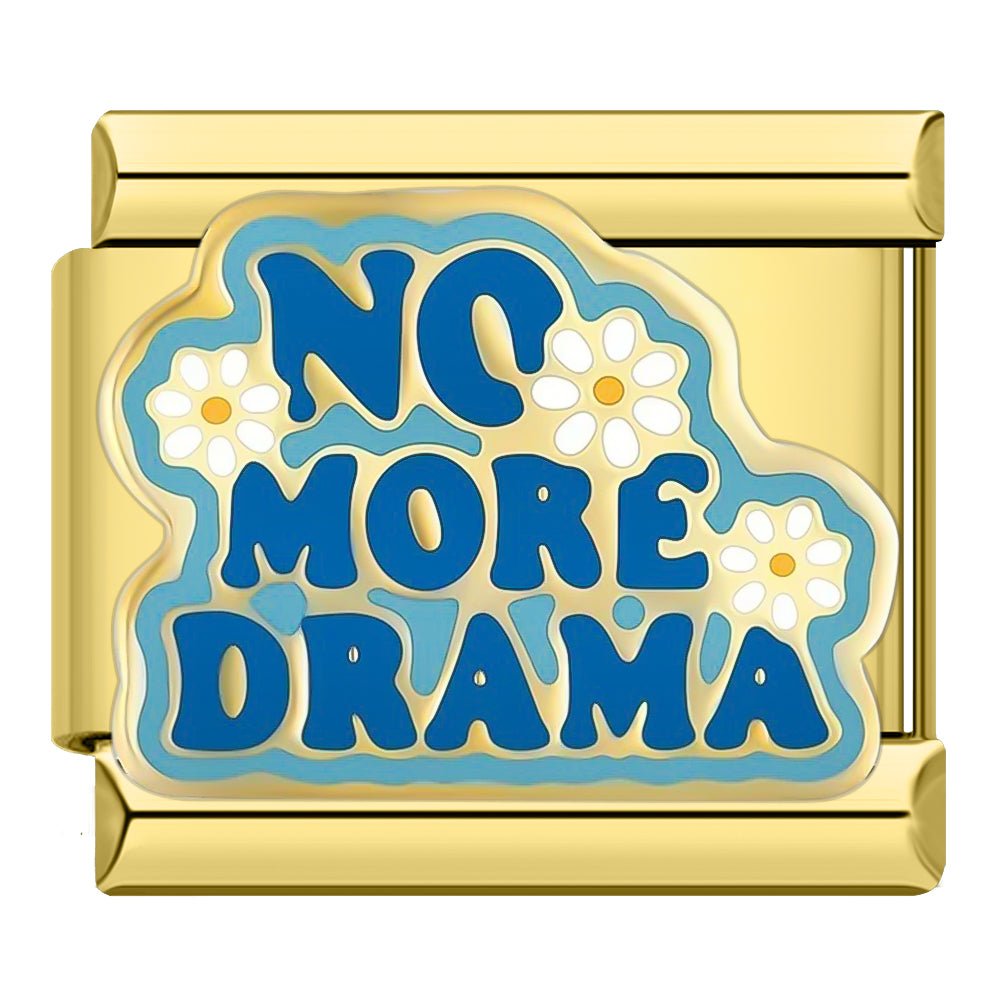 No More Drama - Cacilia Sauer - Italian Charm Bracelet - custom jewelry - vintage jewelry - charms and pendants