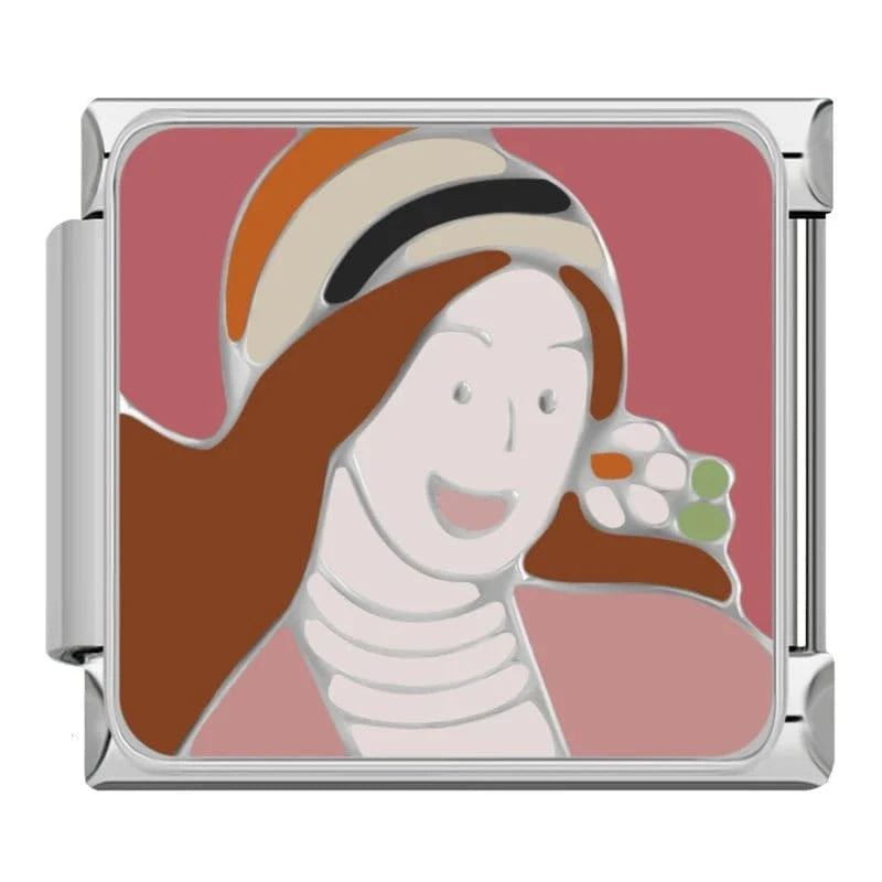 Smiling Woman Painting