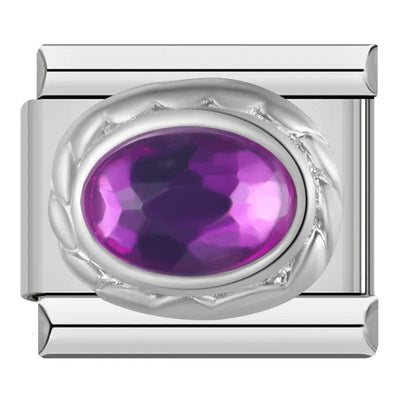 Purple Oval Stone