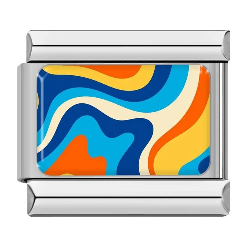 Blue Orange Waves
