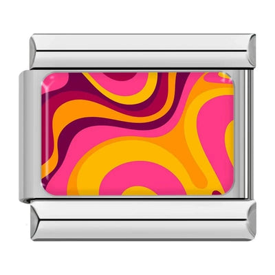 Pink Orange Swirl