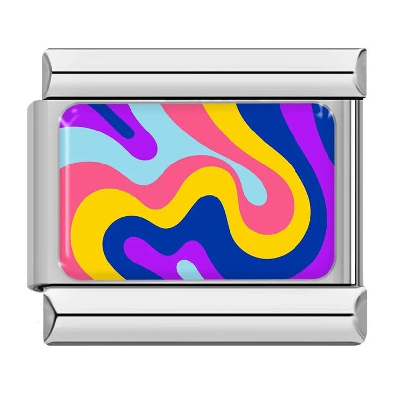 Pink Blue Swirl