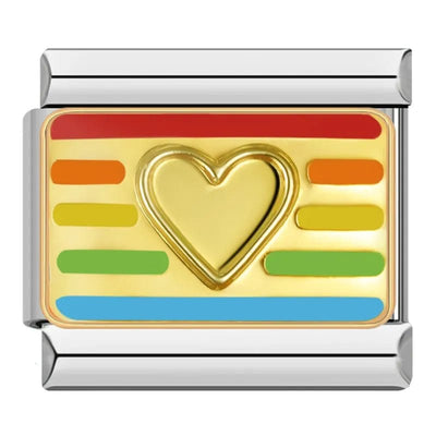 Rainbow Heart Flag
