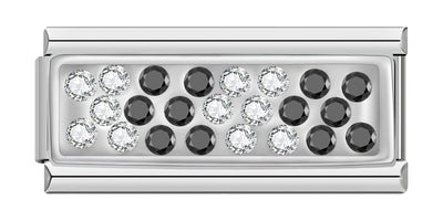 Black Crystal Rhinestone Bar