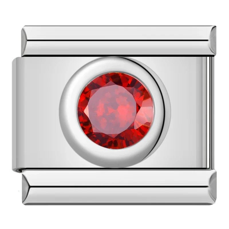 Ruby Charm - Cacilia Sauer - Italian Charm Bracelet - custom jewelry - vintage jewelry - charms and pendants
