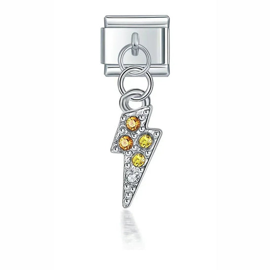 Shiny Bolt - Cacilia Sauer - Italian Charm Bracelet - custom jewelry - vintage jewelry - charms and pendants