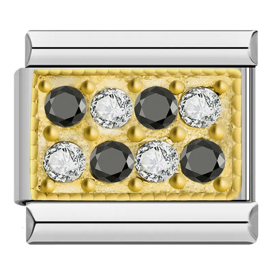 Shiny Diamond - Cacilia Sauer - Italian Charm Bracelet - custom jewelry - vintage jewelry - charms and pendants