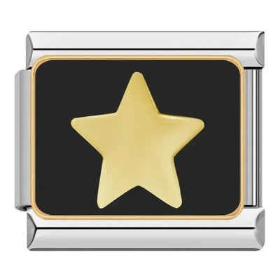 Gold Star on Black