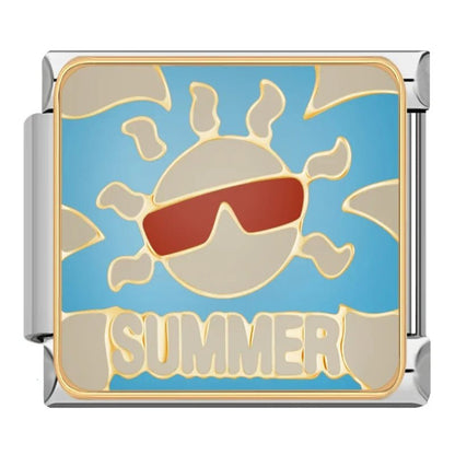 Summer Vibe Charms - Cacilia Sauer - Italian Charm Bracelet - custom jewelry - vintage jewelry - charms and pendants