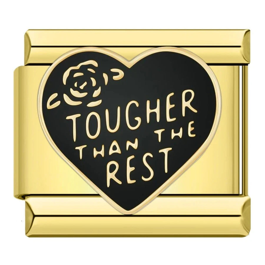 Tougher Than The Rest Italian charm link, 9mm stainless steel module