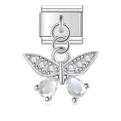 Silver Crystal Butterfly