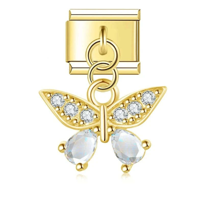 Gold Crystal Butterfly