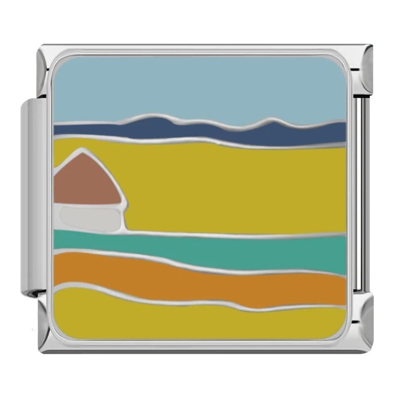 Visual Art Italian charm link, 9mm stainless steel module