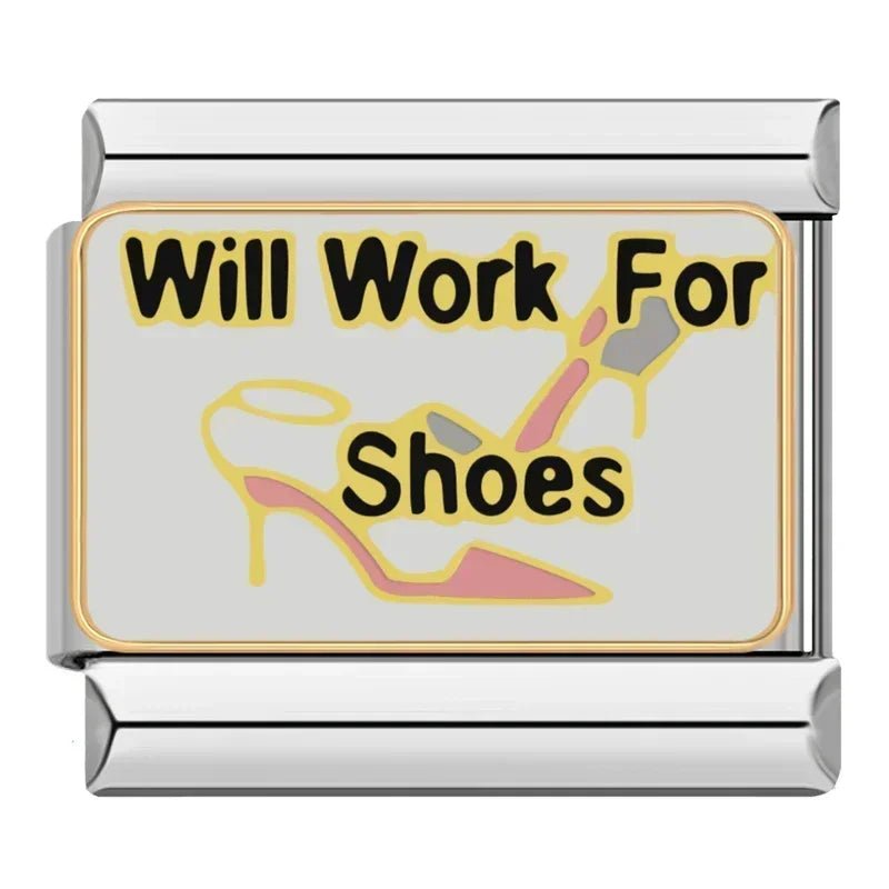 Will Work For Shoes - Cacilia Sauer - Italian Charm Bracelet - custom jewelry - vintage jewelry - charms and pendants