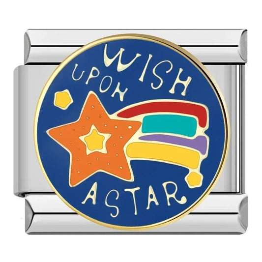 Wish Upon A Star - Cacilia Sauer - Italian Charm Bracelet - custom jewelry - vintage jewelry - charms and pendants